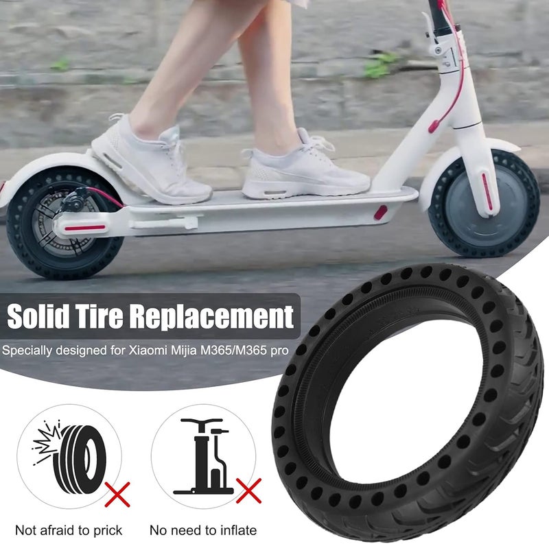 Cooryda Solid Tire for Xiaomi m365 Electric Scooter Mijia Mi m365 pro/gotrax gxl V2/gotrax XR, 8.5 inches Electric Scooter Wheels 8 1/2'' Front or Rear Replacement Honeycomb Solid Tires(1pc) - Image 4